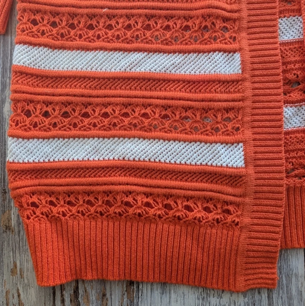 Anthropologie Maeve Open Stitch Cardigan Women's Medium - Picture 3 of 6